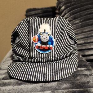 Striped Blue Kids Thomas the Tank Engine Train Conductor Hat